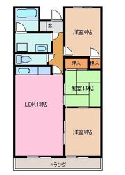 ニューハイツ稲原の間取り画像