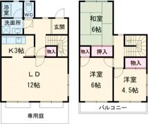 ネオセゾン上月の間取り画像