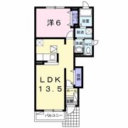 グリシーヌ3番館Bの間取り画像