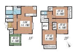 柏市東柏1丁目戸建住宅の間取り画像