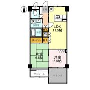 グリーンパラストの間取り画像