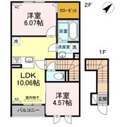 ルワンジュ Eの間取り画像