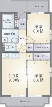 ラフィーネ壱番館の間取り画像