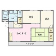 ハイツ朝日ケ丘の間取り画像