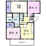 フェロービレッジの間取り画像