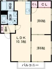 セントリバーヒルズ東千代崎の間取り画像