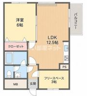 スカイコート大手町の間取り画像
