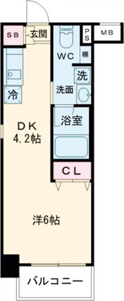 ライフデザイン三宮東の間取り画像
