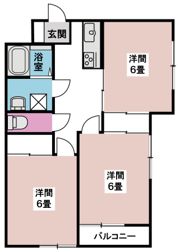 サンパレス韮川Ⅰの間取り画像