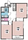 サンパレス韮川Ⅰの間取り画像