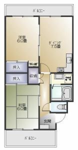 コーポメロディの間取り画像