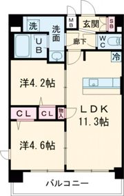 プレサンスTHE KYOTO 華苑の間取り画像