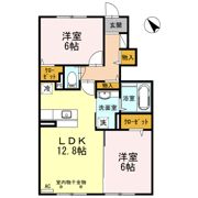 サニーフラット Bの間取り画像