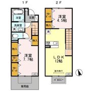 GARDEN HOUSE SHIMOAKAE A棟の間取り画像