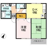 エスパシオ那賀川 B棟の間取り画像