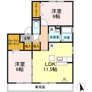 アムール万々 B棟の間取り画像