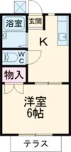 コーポ和院の間取り画像