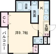 フジパレス牧野Ⅱ番館の間取り画像