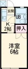 コーポ平成の間取り画像