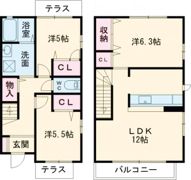 グランバリエ美しが丘の間取り画像