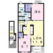 クレスト・ココ Aの間取り画像