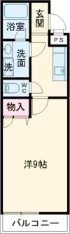 レボントゥリはせでⅡ番館の間取り画像