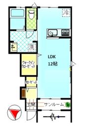 フラットBの間取り画像
