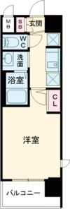 エステムコート三宮EASTIVザ・フロントの間取り画像