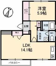 フレグランス竹原 B棟の間取り画像