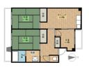 中沢マンションの間取り画像