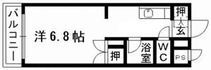 コート黒髪の間取り画像