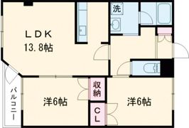 ヴィラ飛鳥Ⅱの間取り画像