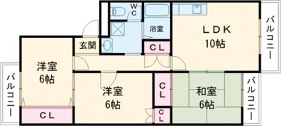 栗の木マンションの間取り画像
