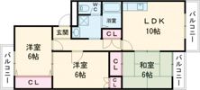 栗の木マンションの間取り画像