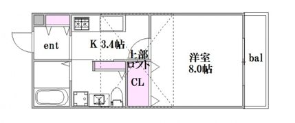メゾンヴェルテの間取り画像