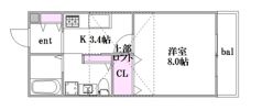 メゾンヴェルテの間取り画像