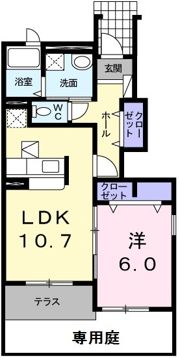 グリーンヒルズ日の出B棟の間取り画像