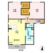 サンク セゾン Aの間取り画像
