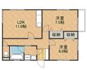 ぺろ・い・ふぁみりあ中野東A棟の間取り画像