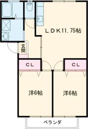 ラ・メゾン黒髪Ⅳの間取り画像