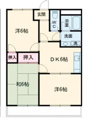 岩滑イーストハイツの間取り画像