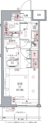 クレヴィスタ亀戸Ⅱの間取り画像