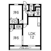 西一社第二団地 101号棟の間取り画像