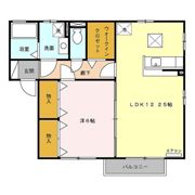 ウィルモア霞 Bの間取り画像