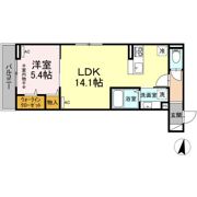 サウダージ元横山の間取り画像