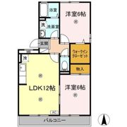 ヴィレッジ札場 A棟の間取り画像