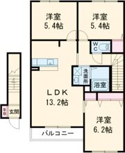 シャーメゾン泉陽Aの間取り画像