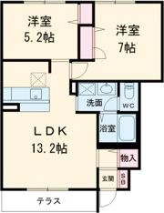 シャーメゾン泉陽Aの間取り画像