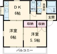 クローバーAの間取り画像