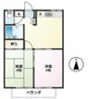 ハタノコーポ中野上町の間取り画像